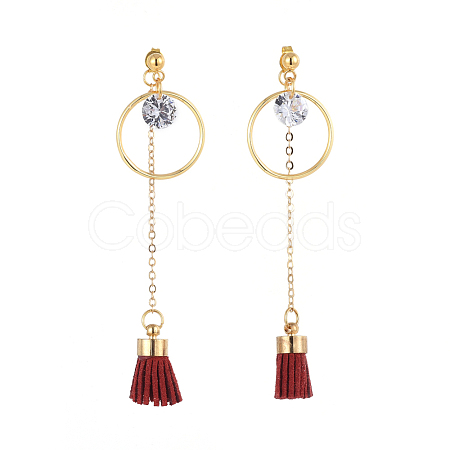 Dangle Stud Earrings EJEW-JE04060-03-1