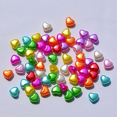 ABS Plastic Imitation Pearl Beads KY-CJC0009-04-1