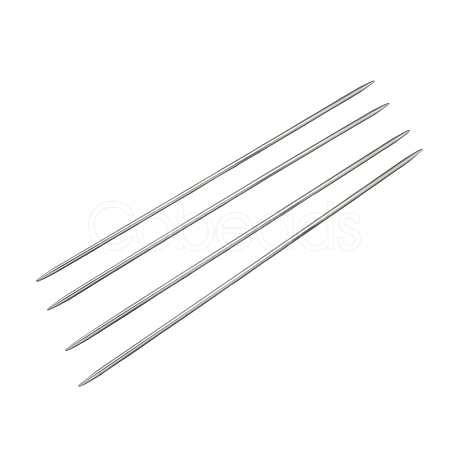 Stainless Steel Double Pointed Knitting Needles(DPNS) TOOL-R044-240x2.0mm-1