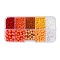 DIY 10 Grids ABS Plastic & Glass Seed Beads Jewelry Making Finding Beads Kits, Round & Rondelle, Coral, 2~6x1.5~5.5mm, Hole: 0.8~1.6mm