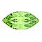 Preciosa&reg MAXIMA Crystal Fancy Stones, Czech Crystal, 435 14 615 Navette(Horse Eye), Dura Foiling, 50520 Peridot, 15x7mm