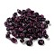 Opaque Acrylic Beads, Metal Enlaced, Mixed Shapes, Black, 10.5~18x12~18x4.5~15mm, Hole: 1.2~2mm, about 498pcs/500g