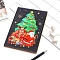 DIY Diamond Painting Notebook Kits, Including Acrylic Rhinestones Bag, Diamond Sticky Pen, Tray Plate and Glue Clay, Santa Claus, 210x150mm