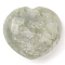 Natural New Jade Thumb Massage Stone, Heart Pocket Palm Stones, for Relaxing, Pain Relief, 40~41x45x24~26mm