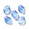 K9 Glass, Imitation Austrian Crystal Beads, Faceted, Rhombus, Cornflower Blue, 10x8x4mm, Hole: 1.4mm