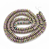 Electroplate Non-magnetic Synthetic Hematite Beads Strands G-N0318-01B-2