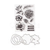 Clear Silicone Stamps and Carbon Steel Cutting Dies Set DIY-F105-06-1