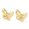 Butterfly Rack Plating Brass Stud Earrings for Women EJEW-A045-03G-2