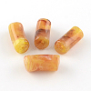 Tube Imitation Gemstone Acrylic Beads X-OACR-R045-M-2