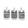 Tibetan Style Alloy Charms TIBEP-S319-082AS-RS-2