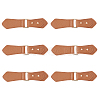 Fingerinspire 6 Sets PU Imitation Leather Sew on Toggle Buckles FIND-FG0001-83-1