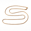 304 Stainless Steel Rope Chain Necklaces NJEW-F196-13G-2