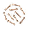 Ion Plating(IP) 304 Stainless Steel Links Connector Charms STAS-Q323-07RG-1