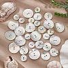   3 Style Natural Akoya Shell Buttons DIY-PH0009-79-2
