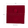 6Pcs 6 Colors Square Velvet Jewelry Bags TP-LS0001-05-3