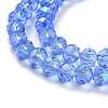 Electroplate Glass Beads Strands EGLA-A034-T6mm-L04-3