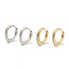 Brass Micro Pave Clear Cubic Zirconia Huggie Hoop Earrings EJEW-A058-26-1