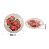 40Pcs 4 Colors PVC Plastic with Polymer Clay Cabochons KY-CJ0001-43-2