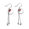 925 Sterling Silver Dangle Earring Findings STER-L057-023P-1