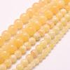 Natural Honey Jade Beads Strands G-E380-05-6mm-1
