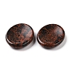Oval Natural Mahogany Obsidian Thumb Worry Stone for Anxiety Therapy G-P486-03A-3
