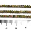 Natural Unakite Beads Strands G-H042-B25-01-5