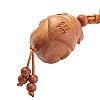 Peach Wooden Key Chains KEYC-TA0003-01P-11