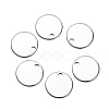 100pcs 304 Stainless Steel Stamping Blank Tag Pendants for Bracelet Earring Pendant Charms STAS-TA0001-01-12