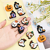 CHGCRAFT 10pcs 5 style Halloween Silicone Beads SIL-CA0002-47-4