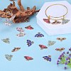 20Pcs 5 Style Alloy Enamel Pendants ENAM-SZ0004-30-4