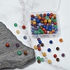 100Pcs 7 Style Natural Mixed Gemstone Beads G-YW0001-10-7