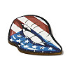 American Flag Theme Single Face Printed Aspen Wood Big Pendants WOOD-G014-10-4