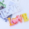 Word LOVE DIY Candle Holder Silicone Molds SIL-F008-02C-7