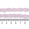 Electroplate Imitation Jade Glass Beads Strands EGLA-N013-J8mm-D01-4