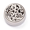 304 Stainless Steel Magnetic Diffuser Locket Aromatherapy Essential Oil Buckle AJEW-M027-12P-5