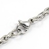 304 Stainless Steel Wheat Chain Bracelet Making STAS-A028-B006P-2