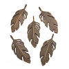 Tibetan Style Alloy Leaf Big Pendants X-PALLOY-A15448-AB-4