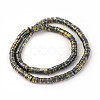 Electroplated Non-magnetic Synthetic Hematite Beads Strands G-P408-Q-2x1-2
