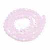 Imitation Jade Bicone Frosted Glass Bead Strands EGLA-A039-J2mm-MB02-2