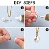 201 Stainless Steel Cup Pearl Peg Bails Pin Pendants STAS-O107-16G-2