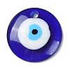 Blue Evil Eye Resin Pendants CRES-D012-01C-1