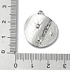 304 Stainless Steel Pendant Rhinestone Settings STAS-L022-443P-3