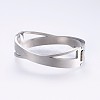 304 Stainless Steel Bangles BJEW-P223-27P-3