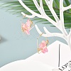 Electroplated Natural Quartz Wire Wrapped Earrings for Girl Women EJEW-JE04645-01-2