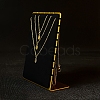 Velvet & Metal Necklace Organizer Display Stands PW-WG6C9FA-06-1