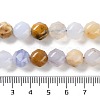 Natural Blue Chalcedony Beads Strands G-NH0021-A11-02-5