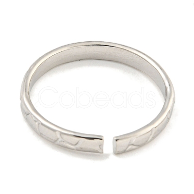 Non-Tarnish 304 Stainless Steel Open Cuff Finger Rings for Unisex RJEW-P114-06P-1