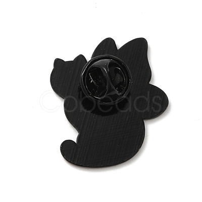 Cat with Butterfly Wing Enamel Pins JEWB-K018-04D-EB-1