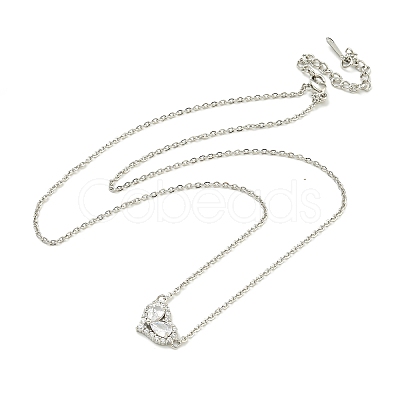 304 Stainless Steel Cable Chain Necklaces NJEW-H040-16P-1