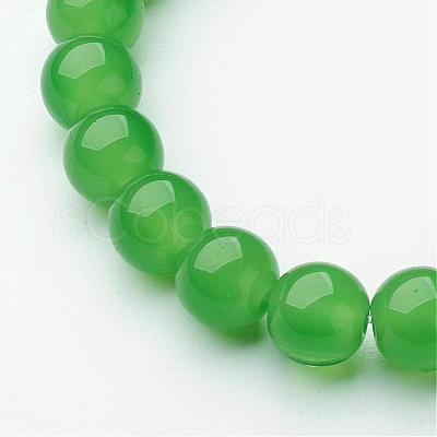 Round Glass Stretch Bracelets BJEW-F235-04-1